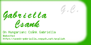 gabriella csank business card