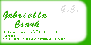 gabriella csank business card